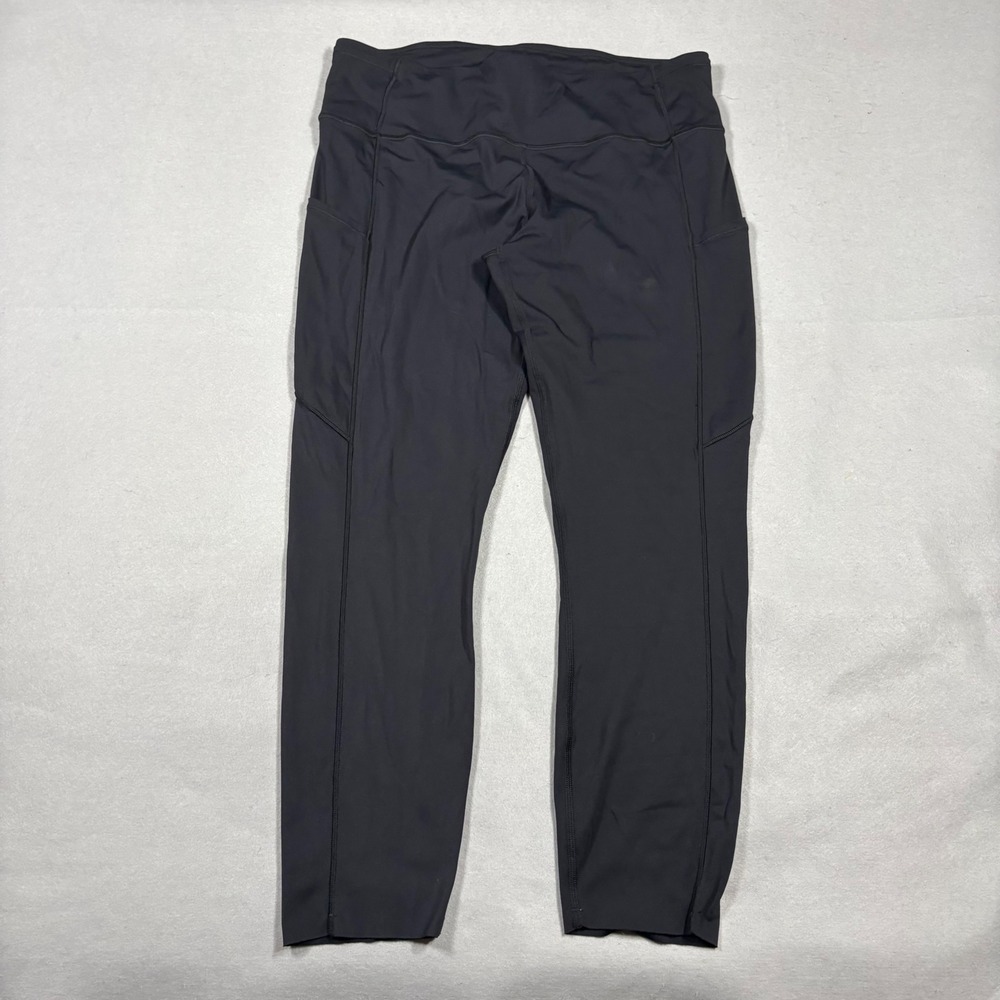 Lululemon Invigorate High-Rise Tight 25 Black Everlux Leggings Size 12 LW5BXQS